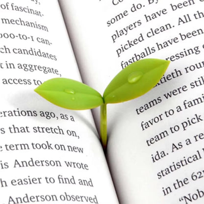 Green Bookmarks for Bookworm Reading Little Leaves Bookmark Little Grass Bud Sprout Bookmark Grass Buds Bookmark