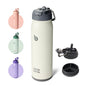 BOTTLE BOTTLE 24 Oz Sports Water Bottle Stainless Steel Insulated Water Bottle with Straw and Pills Holder