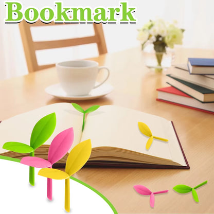 Green Bookmarks for Bookworm Reading Little Leaves Bookmark Little Grass Bud Sprout Bookmark Grass Buds Bookmark